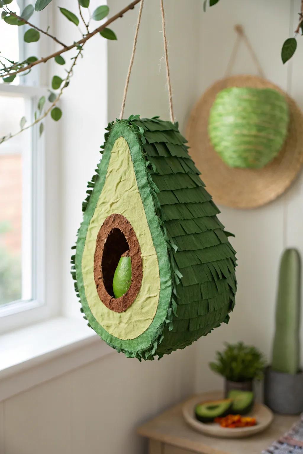 Craft your own delightful avocado piñata—simple, stylish, and full of surprises!