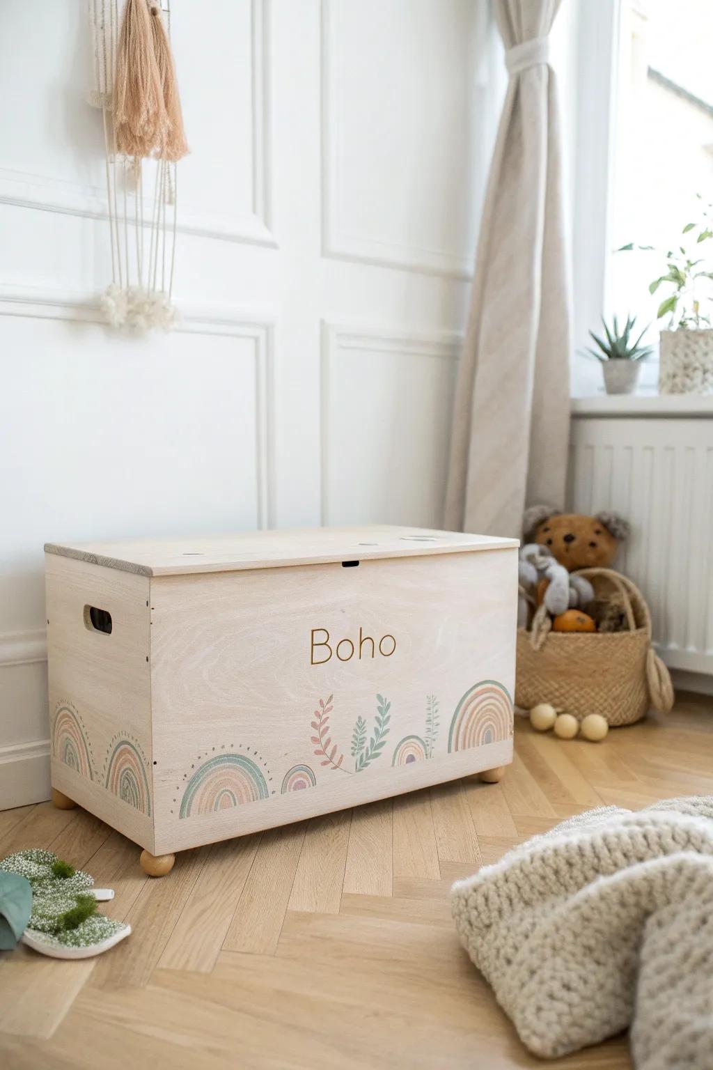Transform clutter into charm with a personalized toy trunk—where simplicity meets style.