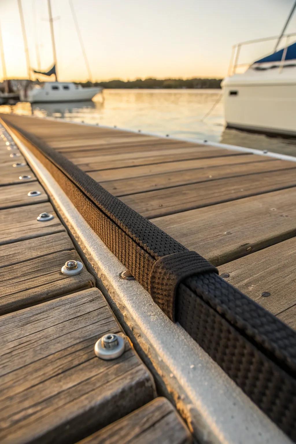 Effortless protection with style: Discover the charm of Velcro-attached dock bumpers.
