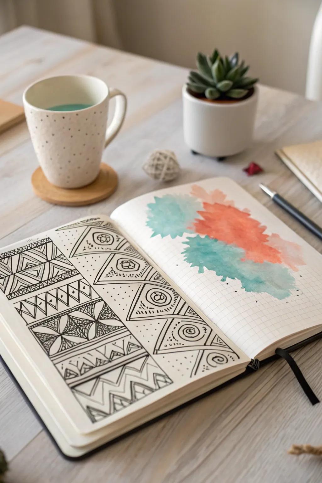 Discover the art of contrast: where classic meets color.