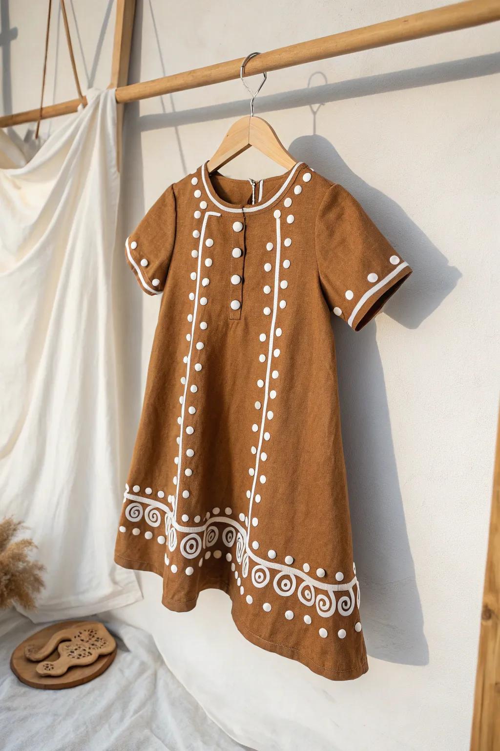 Sweet simplicity for the festive season: Craft your own charming gingerbread look with a touch of creativity!
