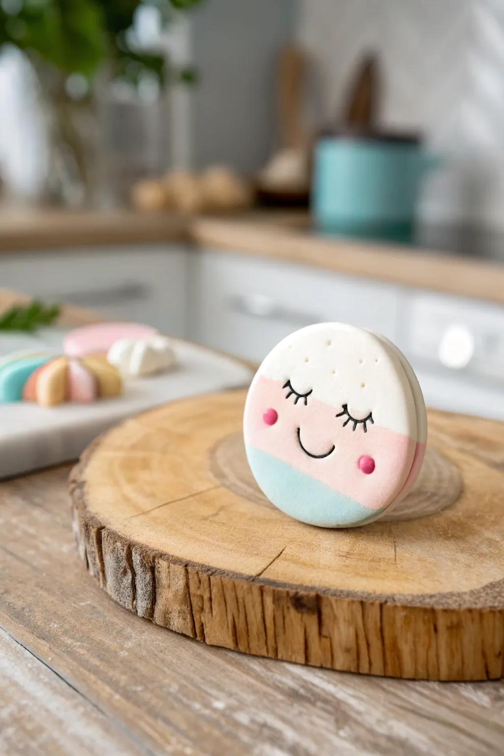 Add a touch of joy to your kitchen with these charming handmade clay magnets!