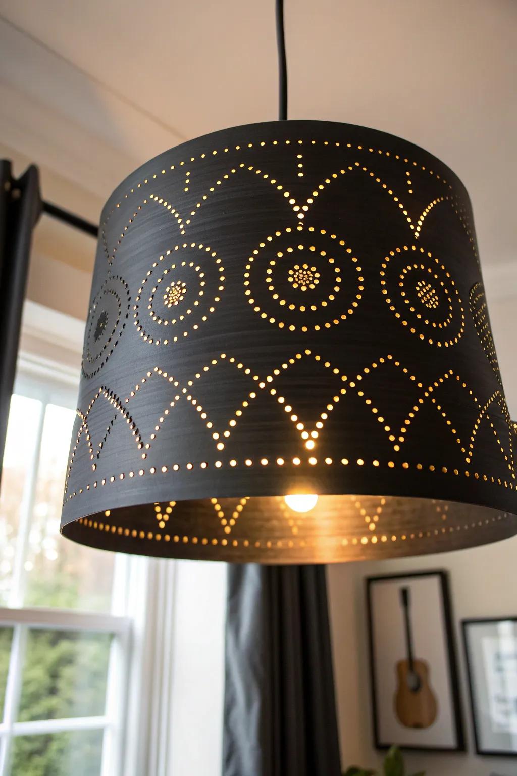 Illuminate your space with a touch of magic - a vinyl record lampshade that transforms any room into a starry haven.