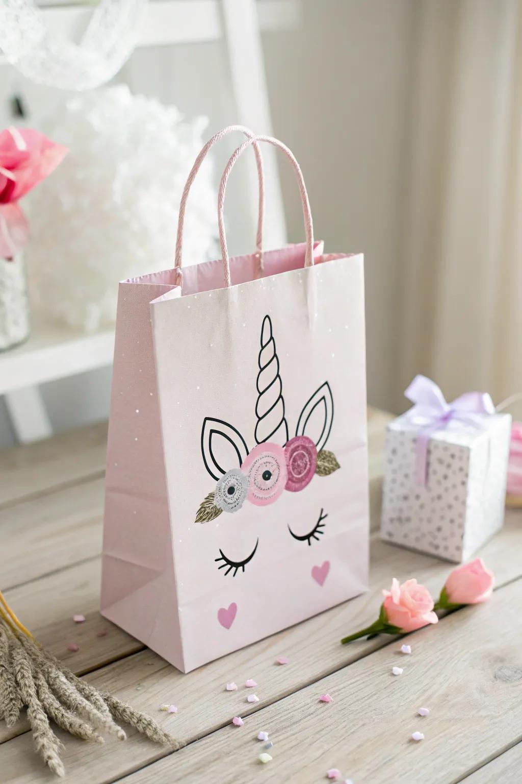 Enchant your Valentine's Day with this magical unicorn bag, where simplicity meets sparkle!