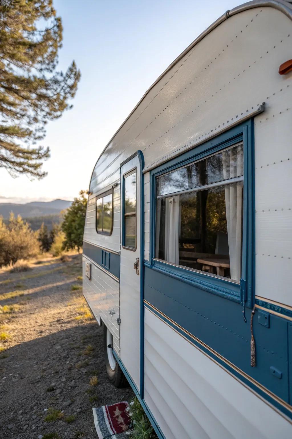 Craftsmanship Meets Function: Elevate your camper with striking trim designs.