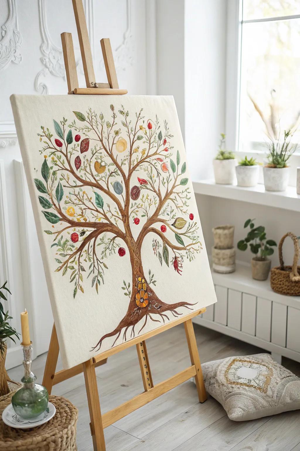 Transform your family history into a painted masterpiece that adds a touch of elegance to any space.