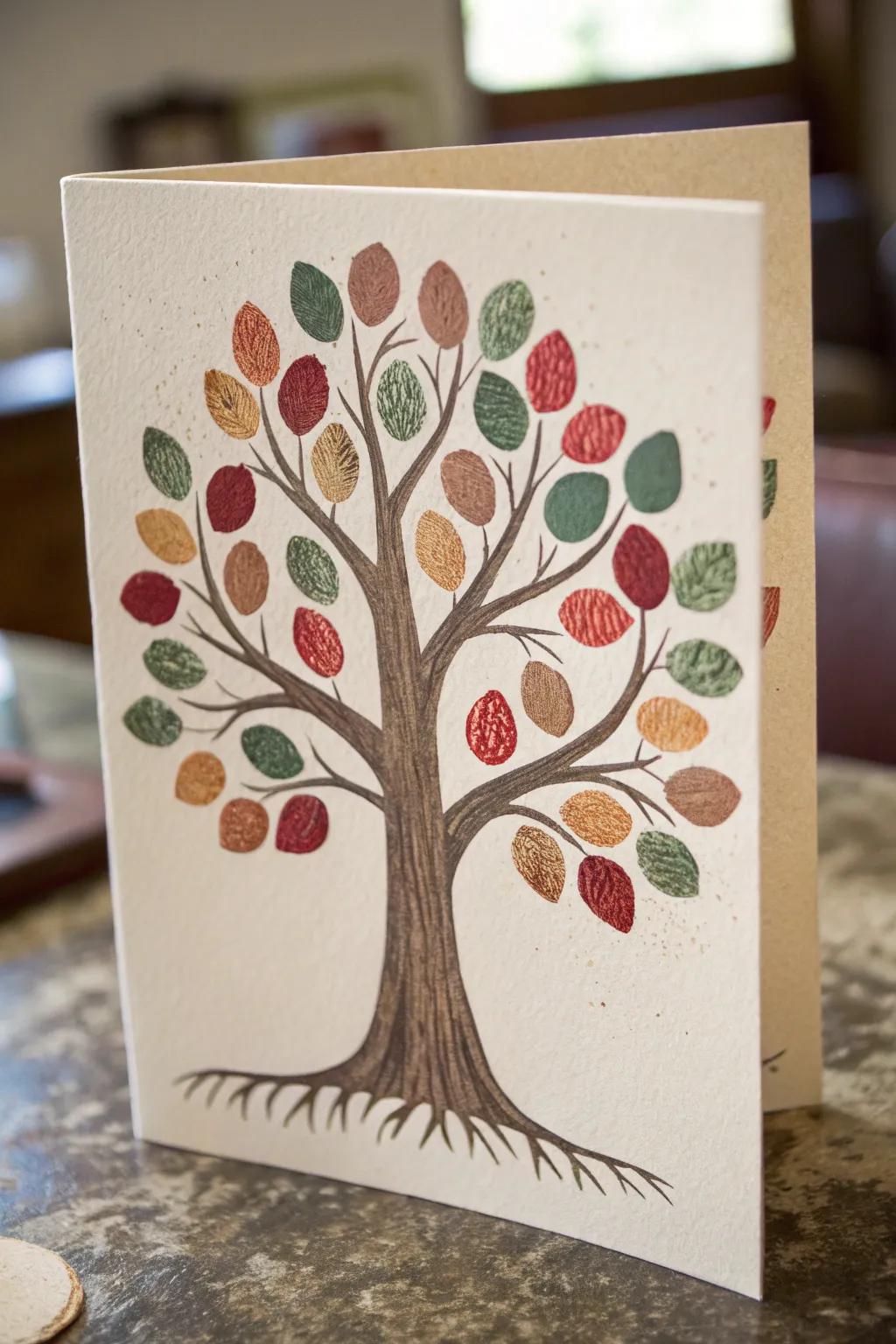Celebrate Father's Day with a touch of personal artistry—create a family tree with your fingerprints.