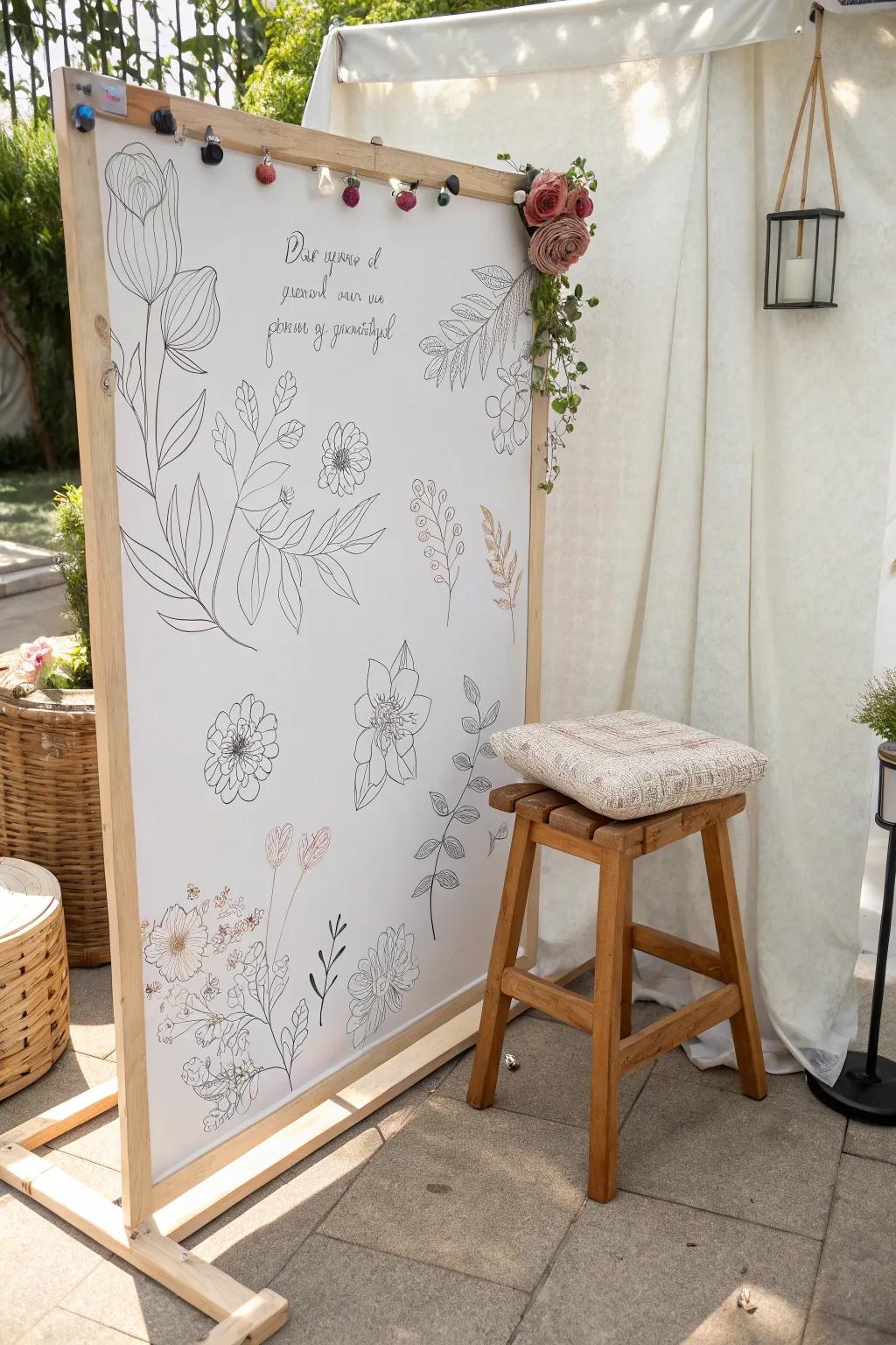 Capture Memories in Style: A Minimalist DIY Photo Booth with Boho Flair 🌿📸