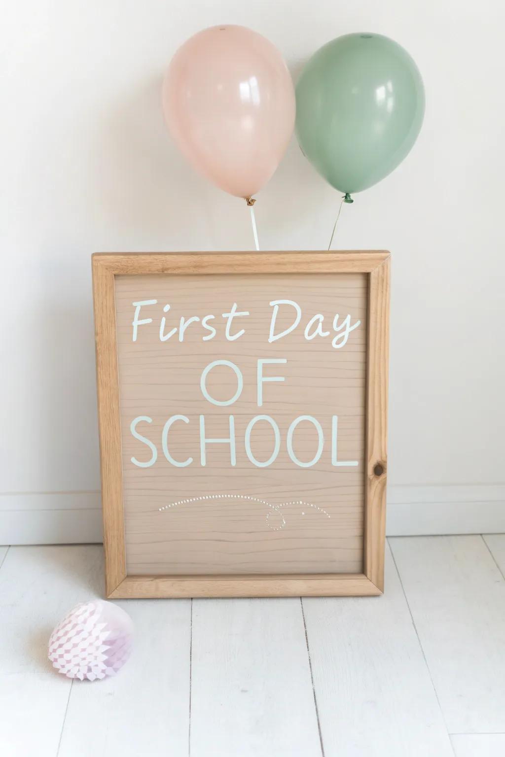 Celebrate the first day of school with a touch of whimsy and style. #SchoolDays #MinimalistJoy