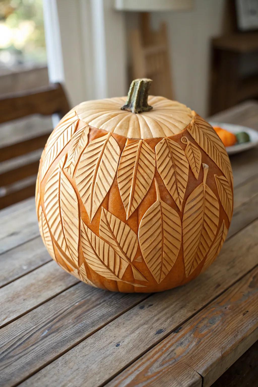 Elevate your pumpkin carving game with textured artistry — where craftsmanship meets creativity.