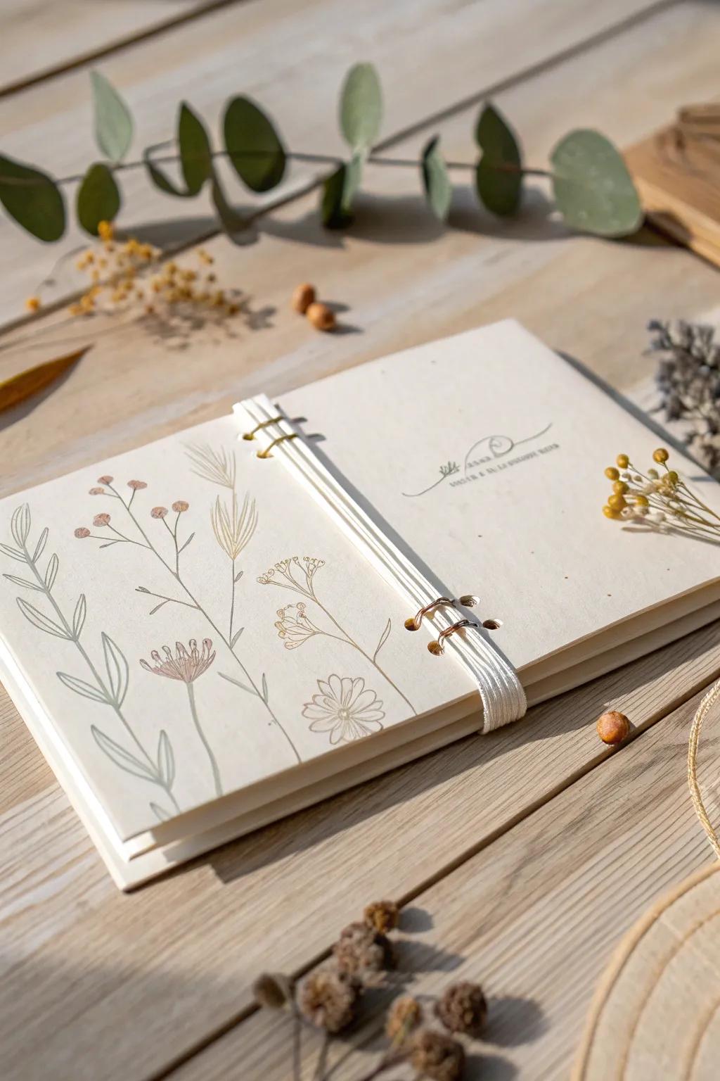 Craft your own story with this elegant flip book – where minimalism meets creativity.
