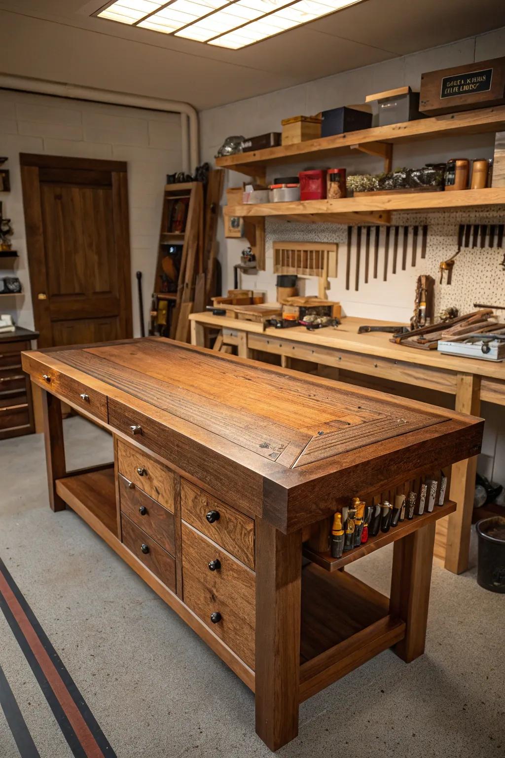 Transform your garage into a sanctuary of craftsmanship and creativity.