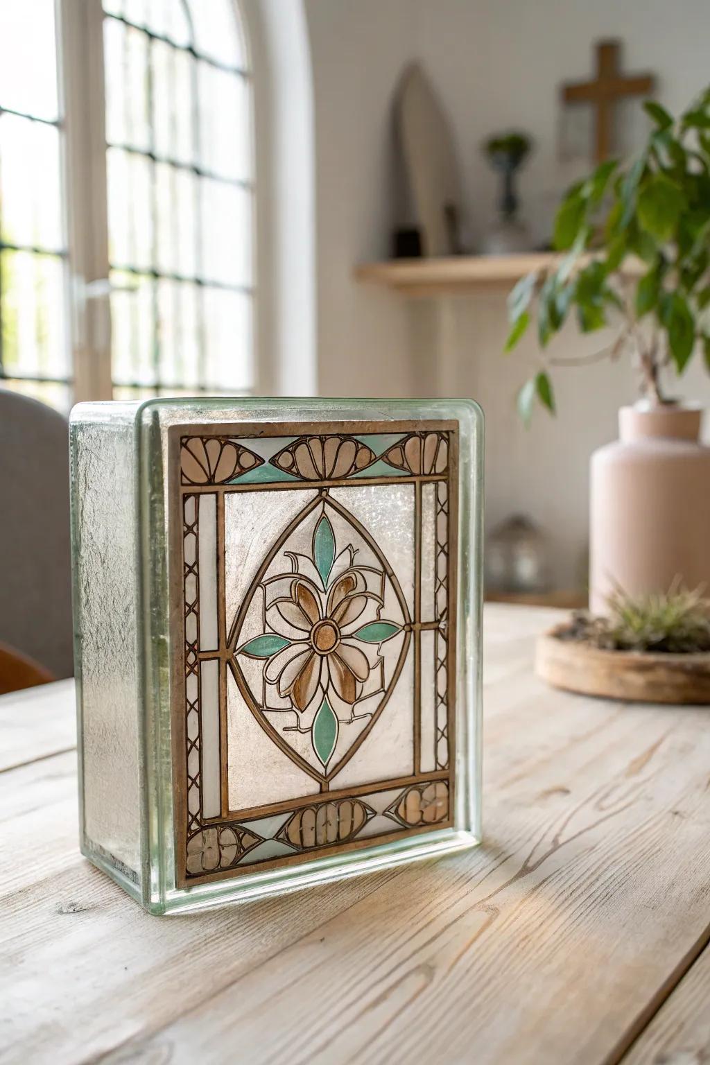 Transform simple glass blocks into stunning works of art with a touch of creativity and craftsmanship.