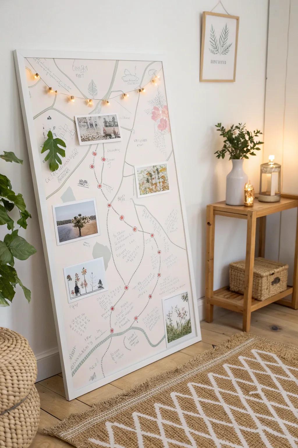 Navigate your journey with style: Craft your dreams on an interactive goal map!