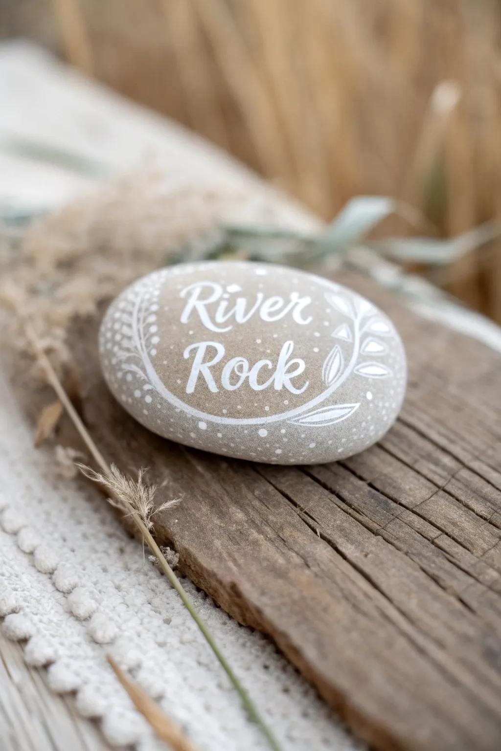 Crafting cherished memories with sentimental message stones.