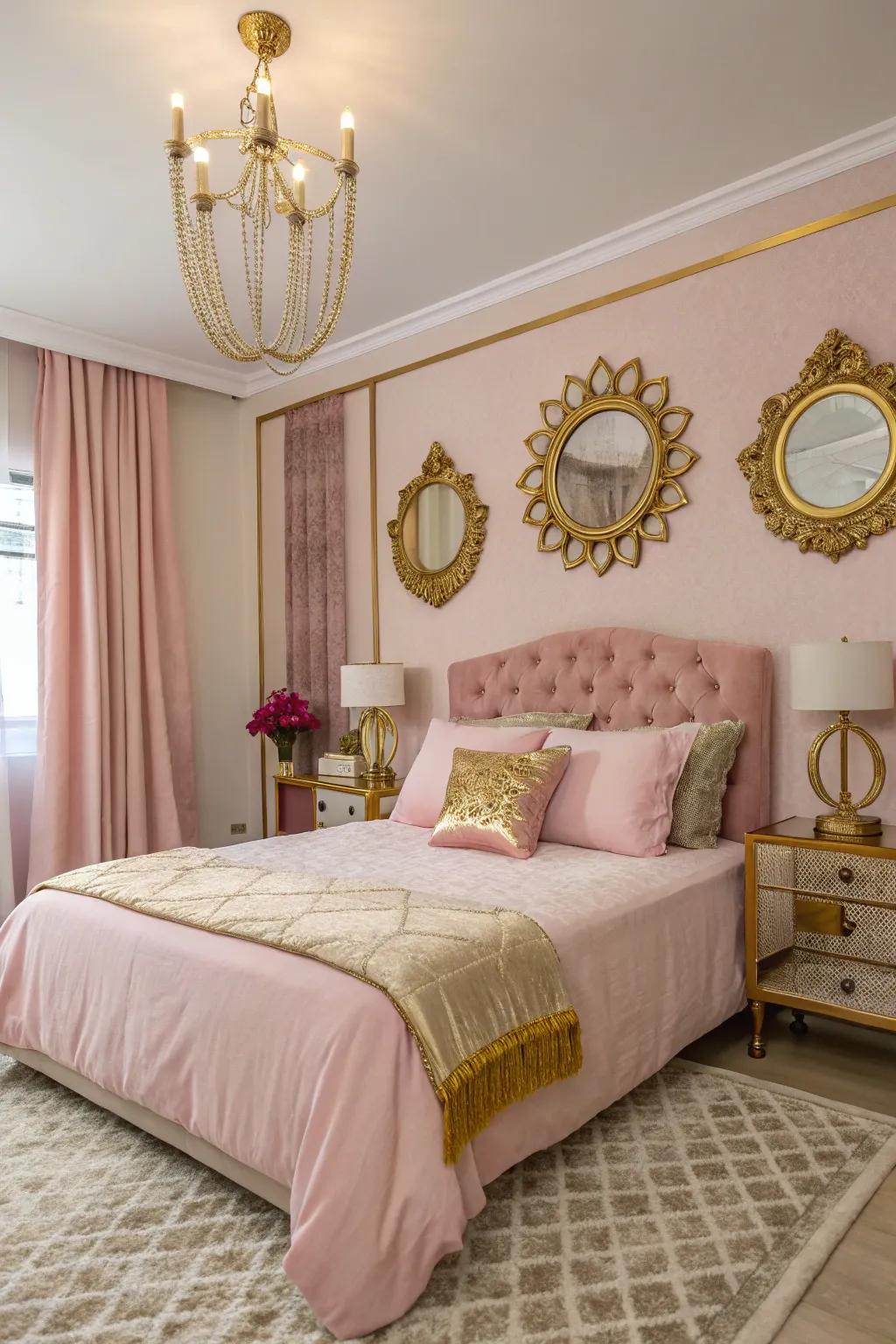 Metallic accents introduce a touch of modern luxury.