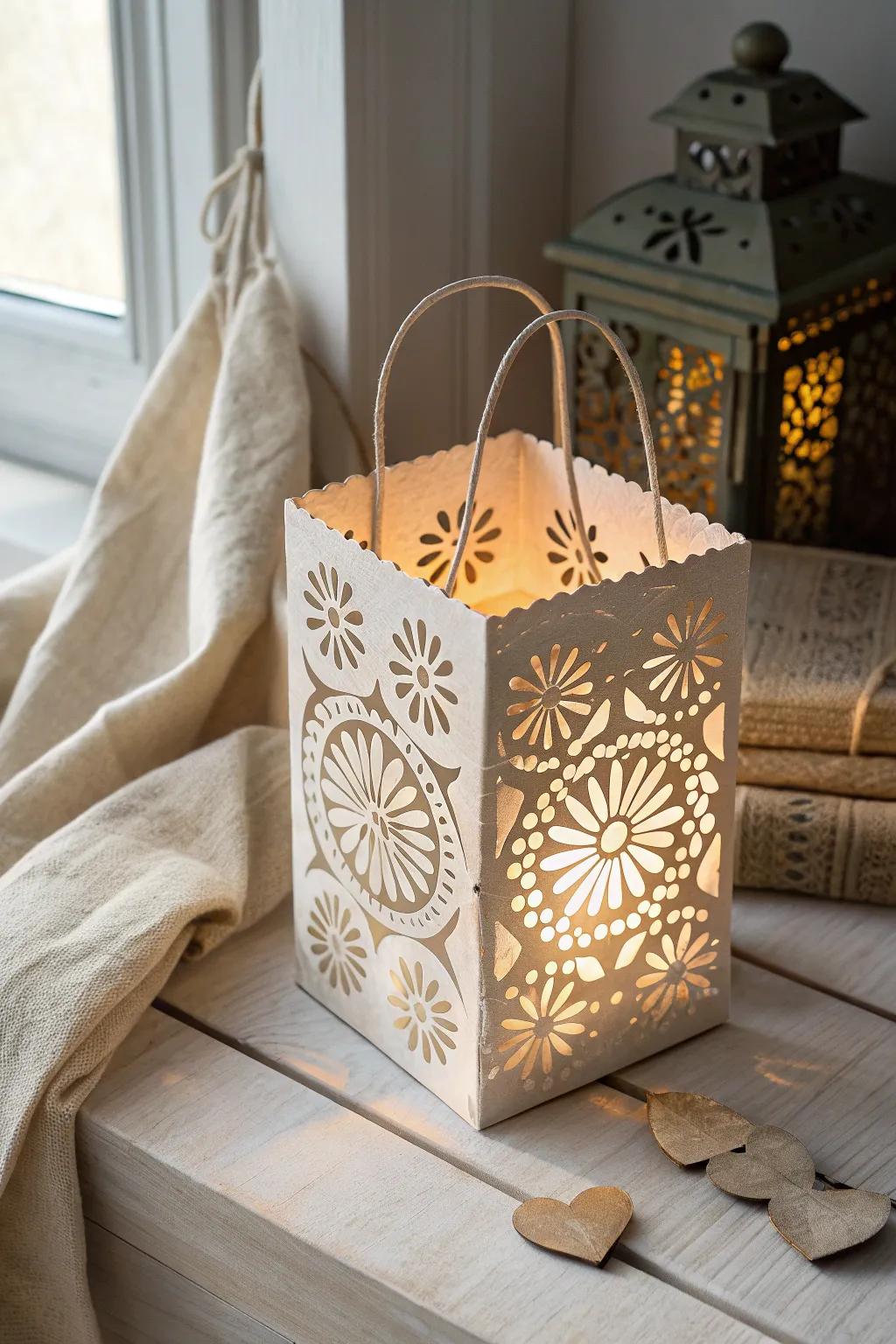 Illuminate your Halloween with these charming Luminary Treat Totes, perfect for a cozy night in.