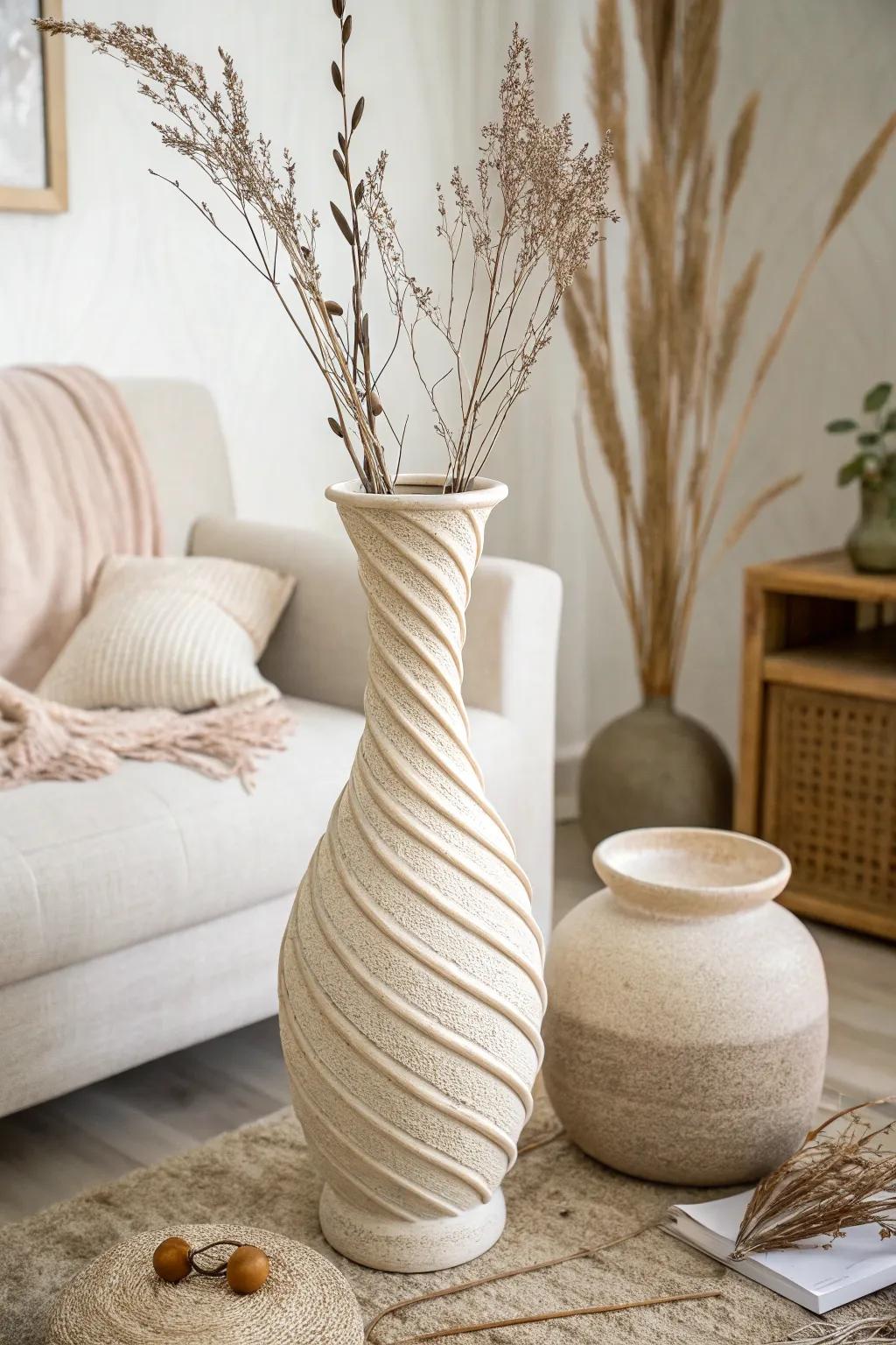 Discover the art of unique silhouettes with handcrafted vases that blend simplicity and elegance.