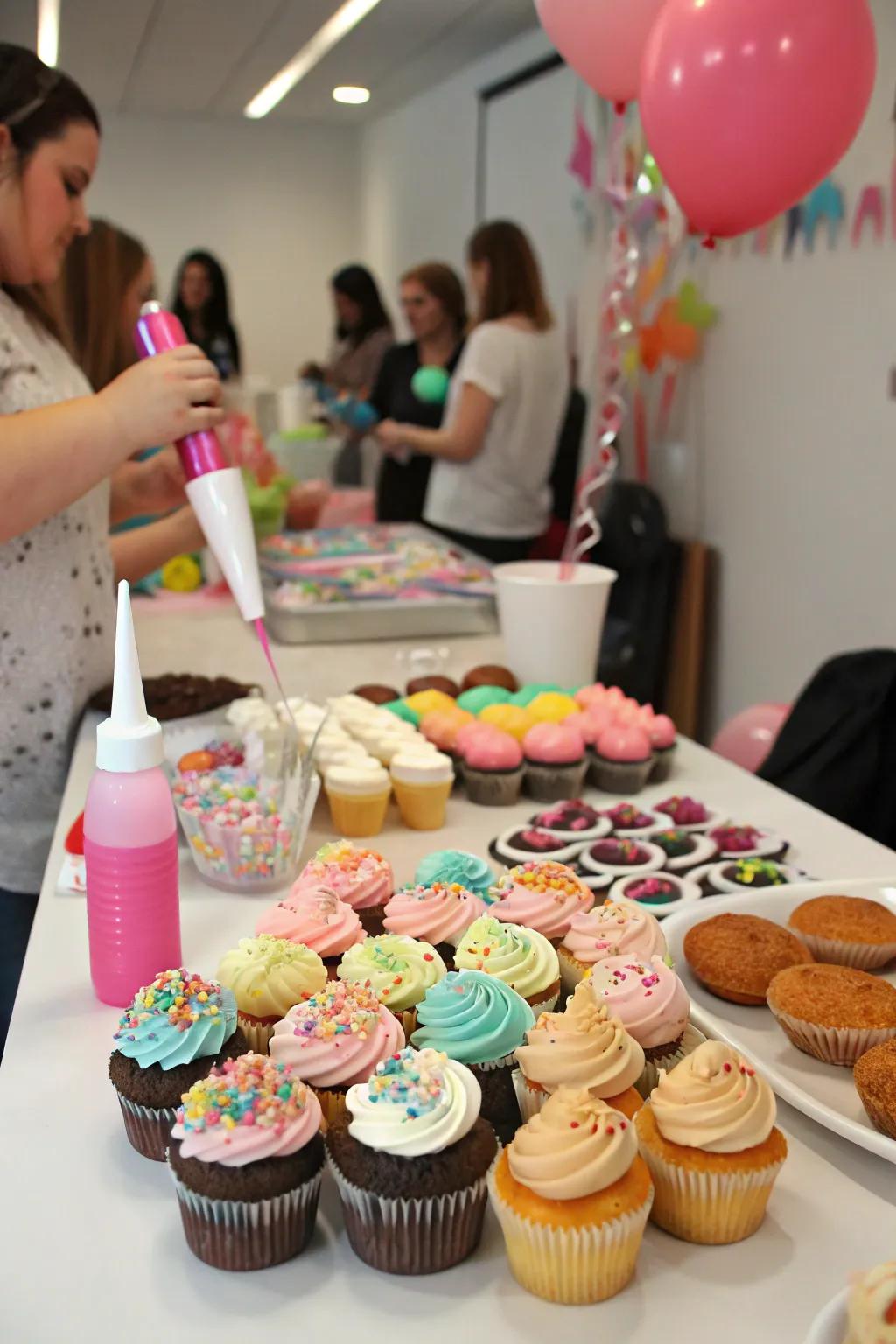 Get creative with a fun and tasty cupcake decorating contest.