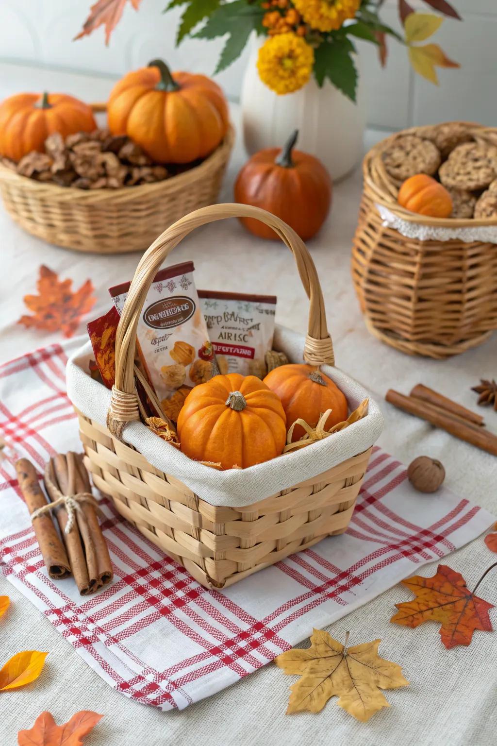 Celebrate the season with a themed basket full of delights.