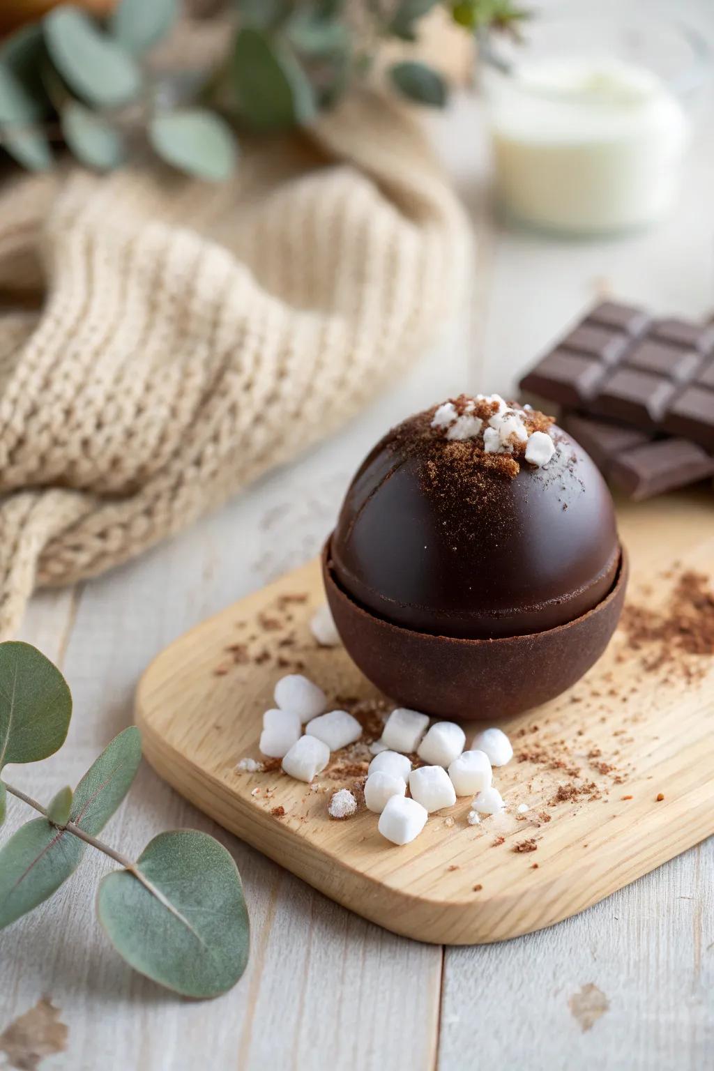 Indulge in the warmth of handcrafted magic with our festive hot chocolate bombs!