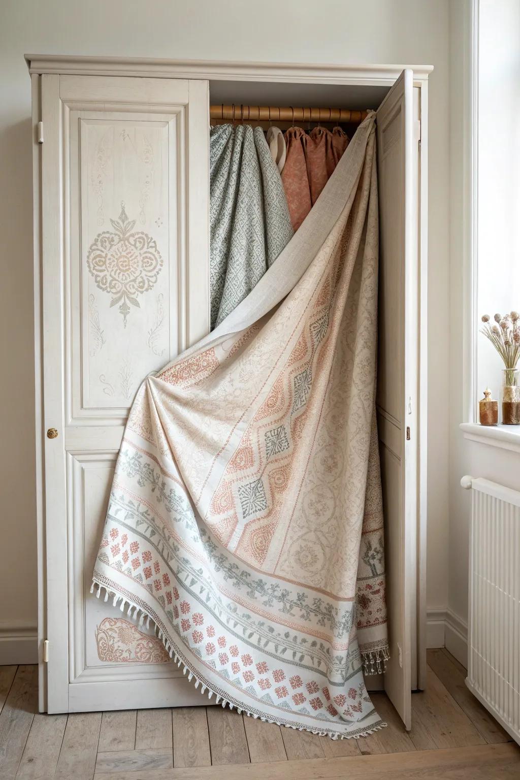 Transform your space with elegant fabric panels for a touch of minimalist charm and natural beauty.