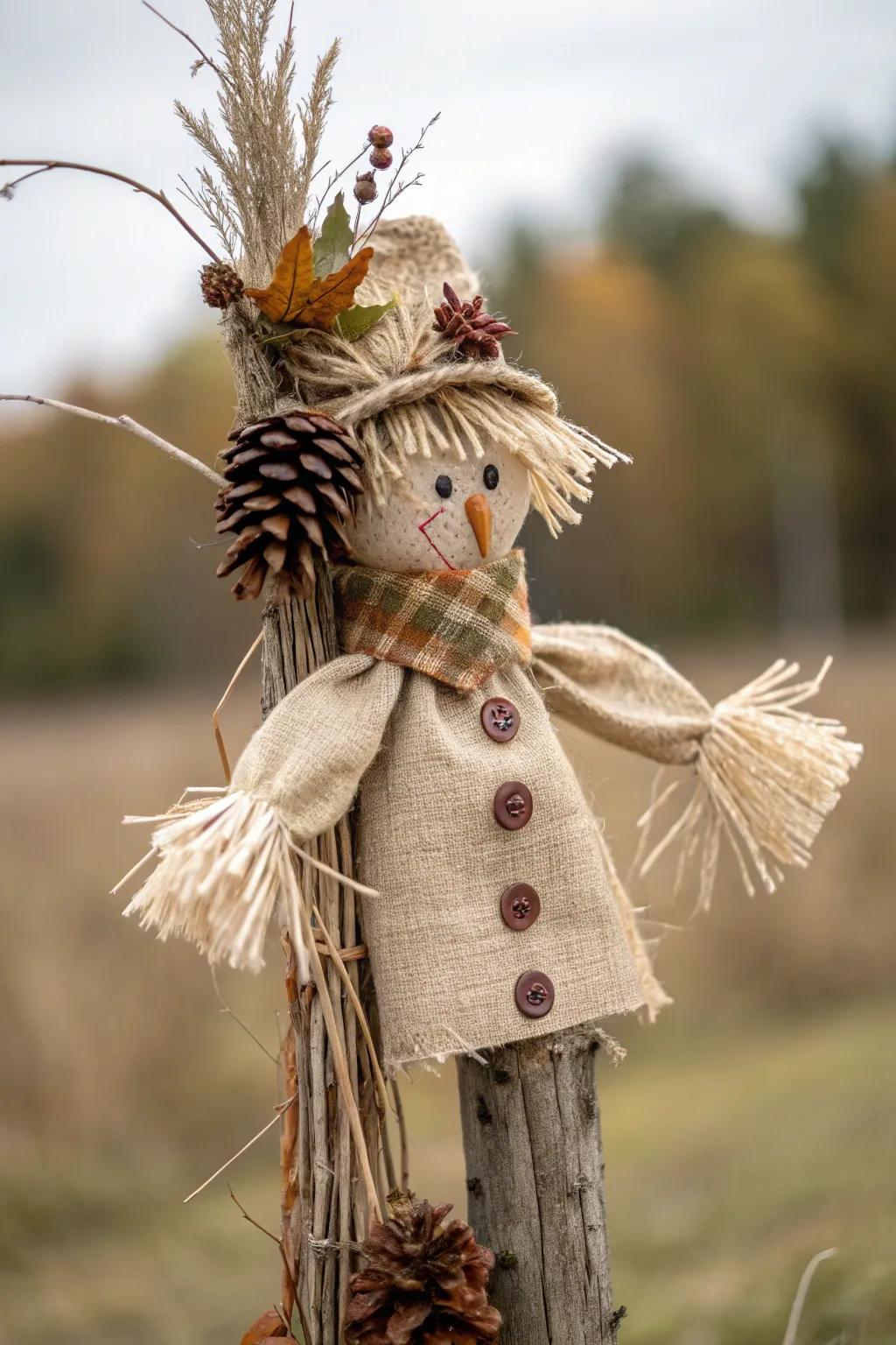 Embrace the charm of nature with this whimsical woodland friend, crafted with love and creativity.