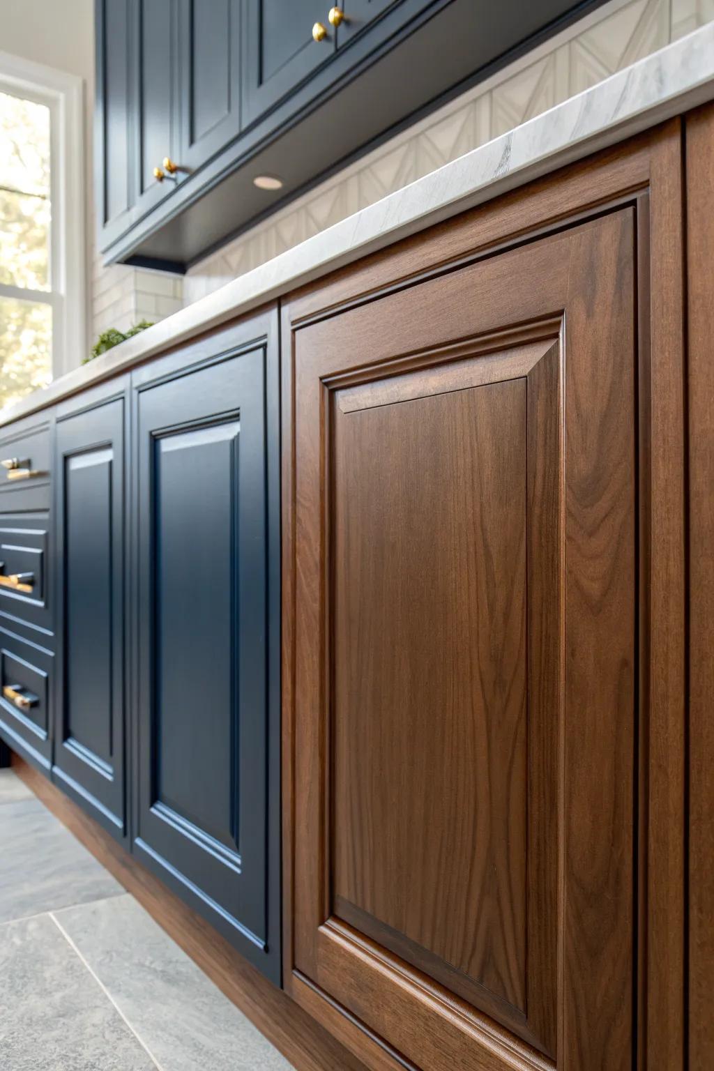 Elevate your kitchen's aesthetic with expertly crafted two-tone cabinets.