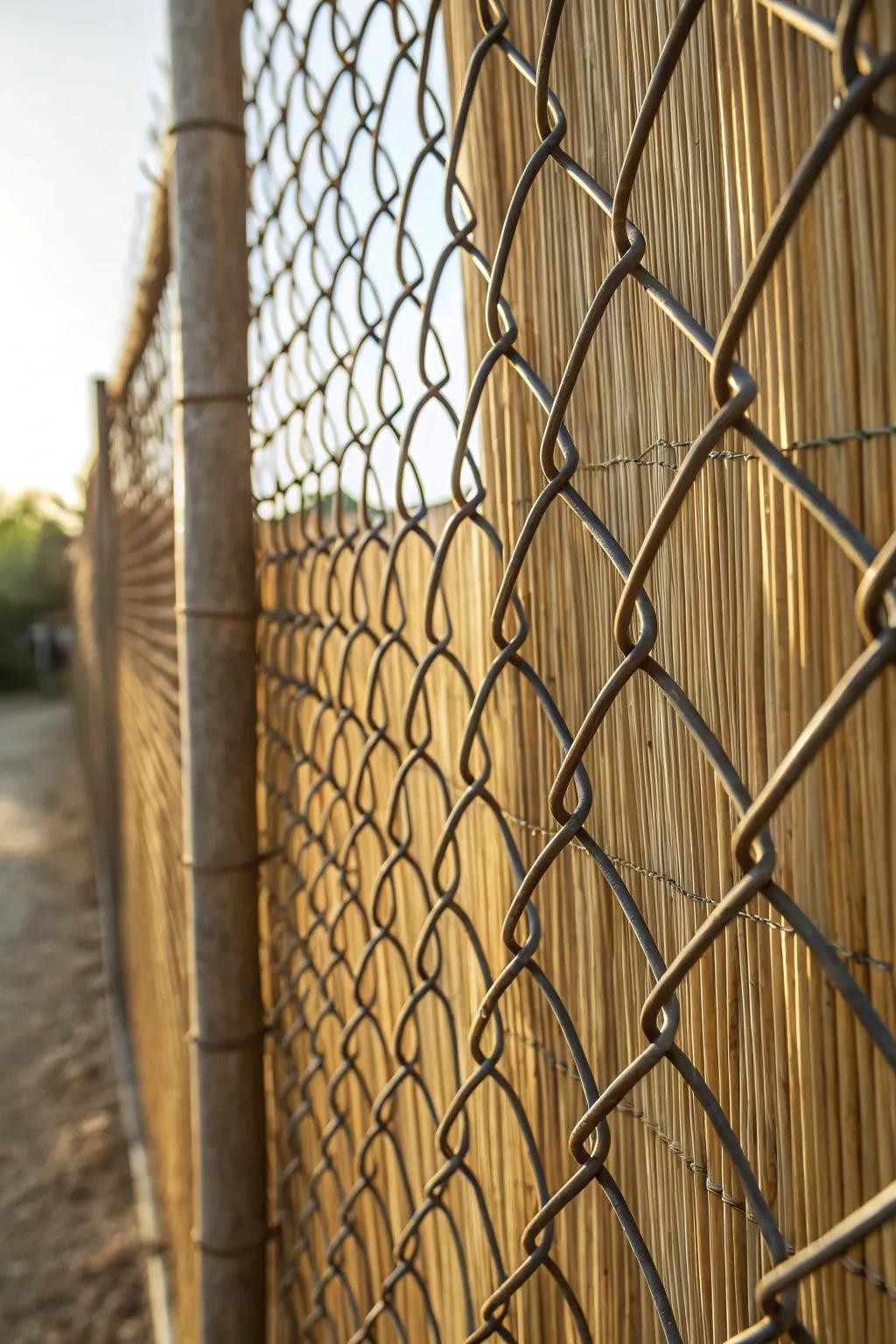 Elevate your space with the natural elegance of reed screens for a stylish fence makeover.