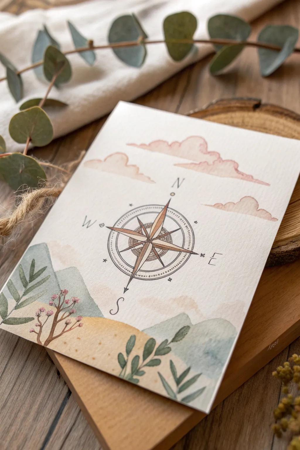 Adventure Awaits: Let the compass guide your journey to new beginnings.
