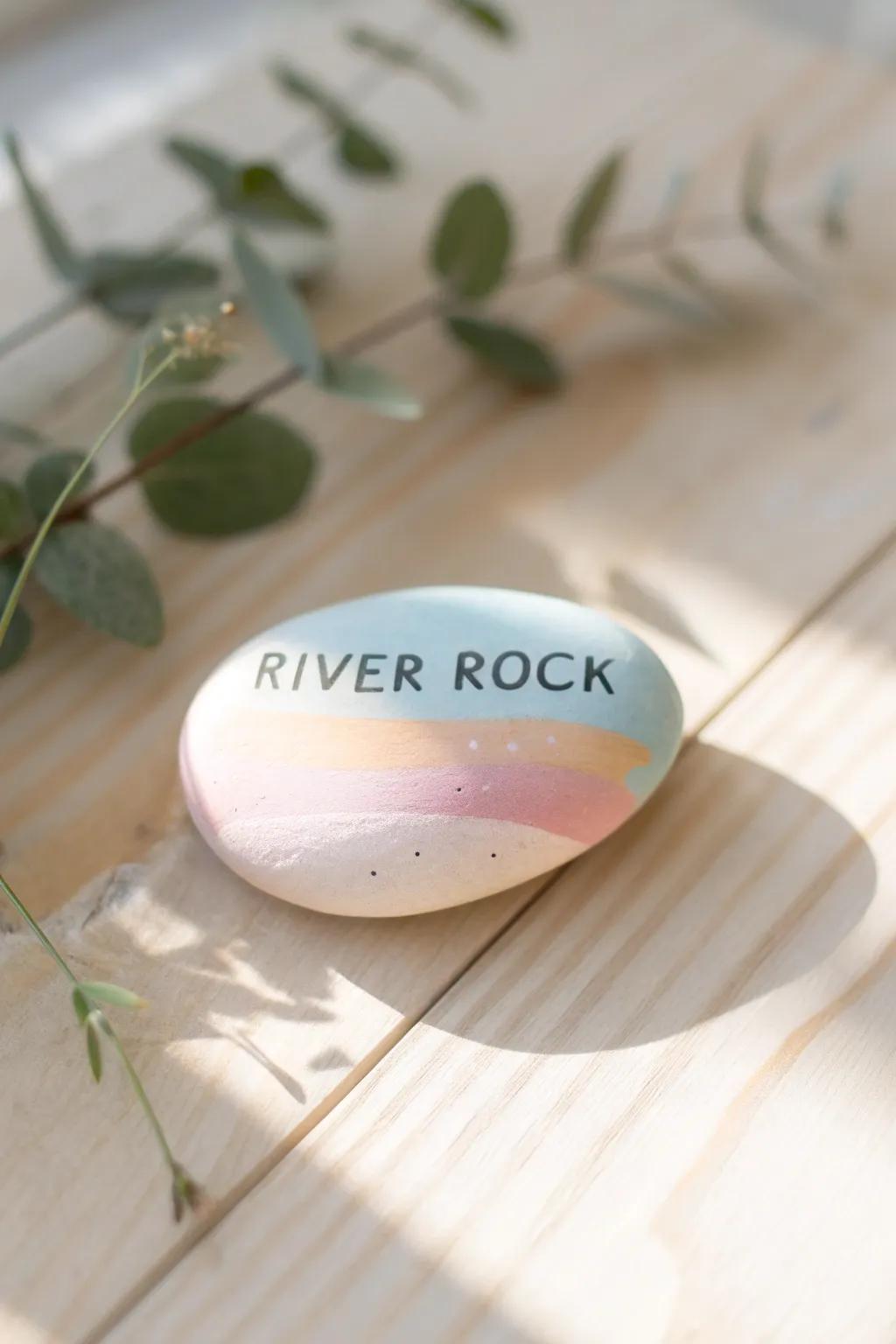 Discover the secret within: a hidden message on a beautifully crafted kindness rock.