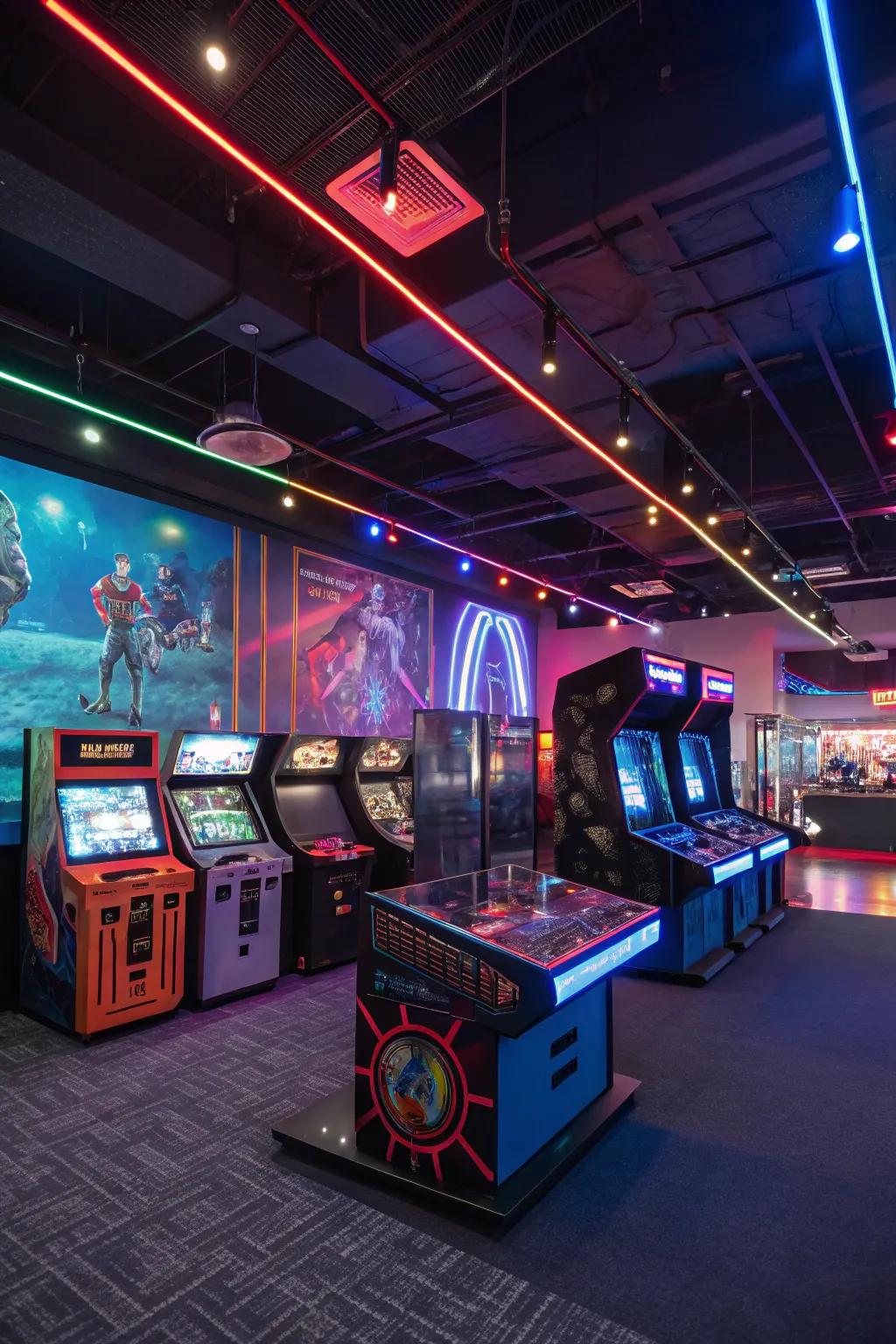 Themed decor brings personality and style to a luxury game room.