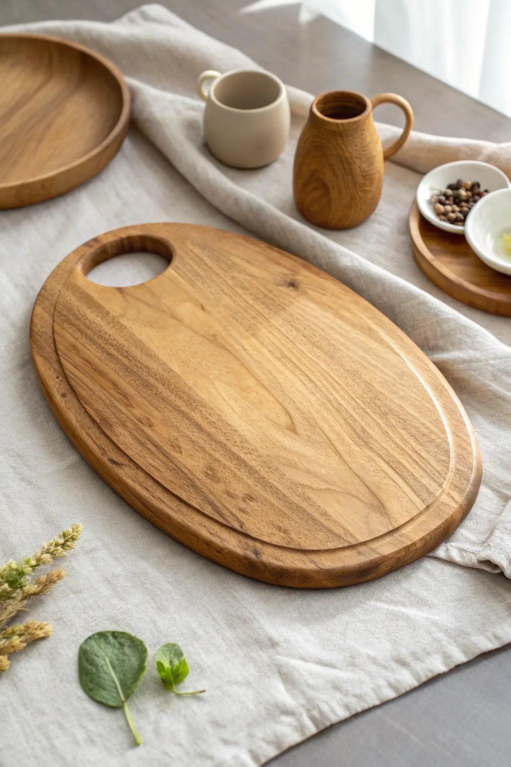 Elevate your kitchen with a cutting board that's as unique as your culinary creations. 🌿✨