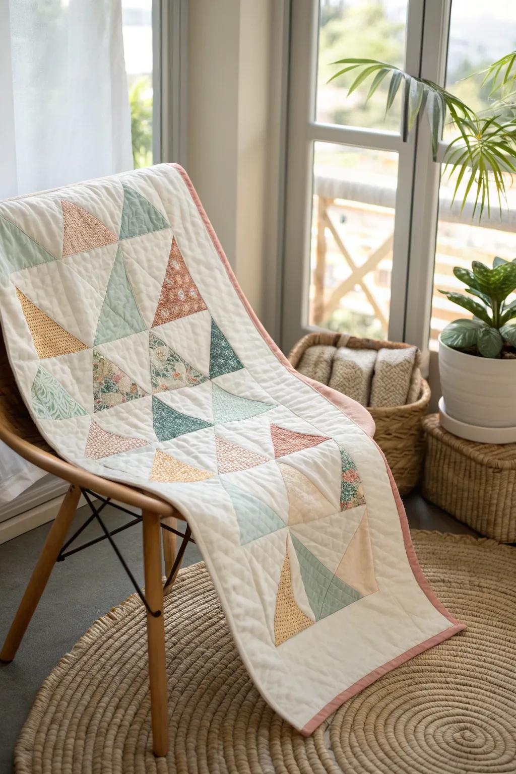 Modern Asymmetry: A Scandinavian twist on traditional quilting.
