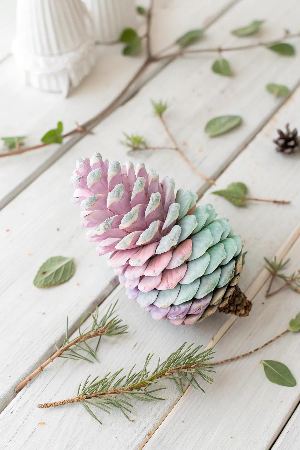 Transform nature's treasures into colorful creations with pinecone crafts!
