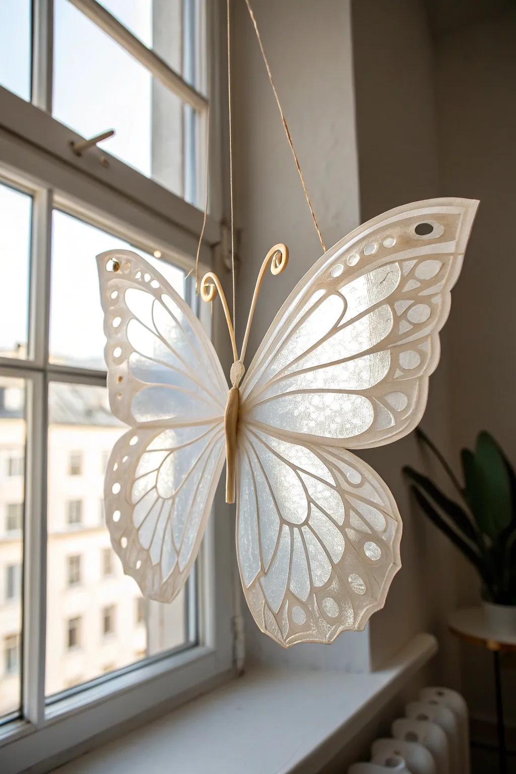Graceful Wings: A Touch of Boho Beauty in Minimalist Crafting