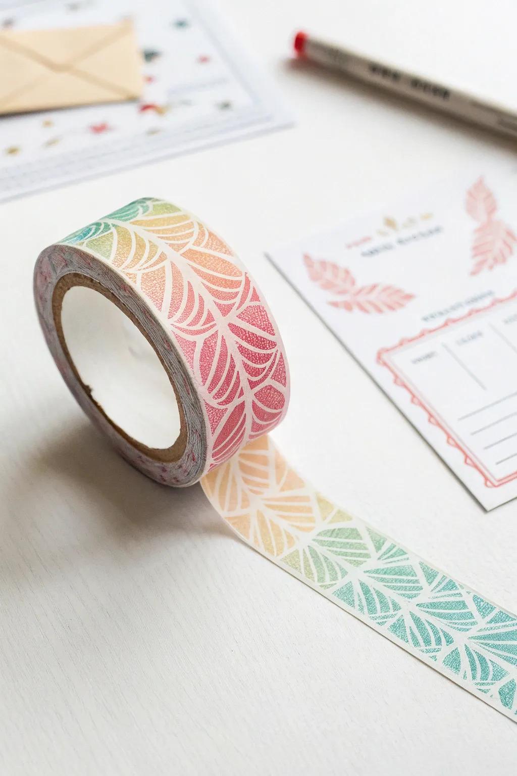 Transform your space with the charming simplicity of washi tape borders.