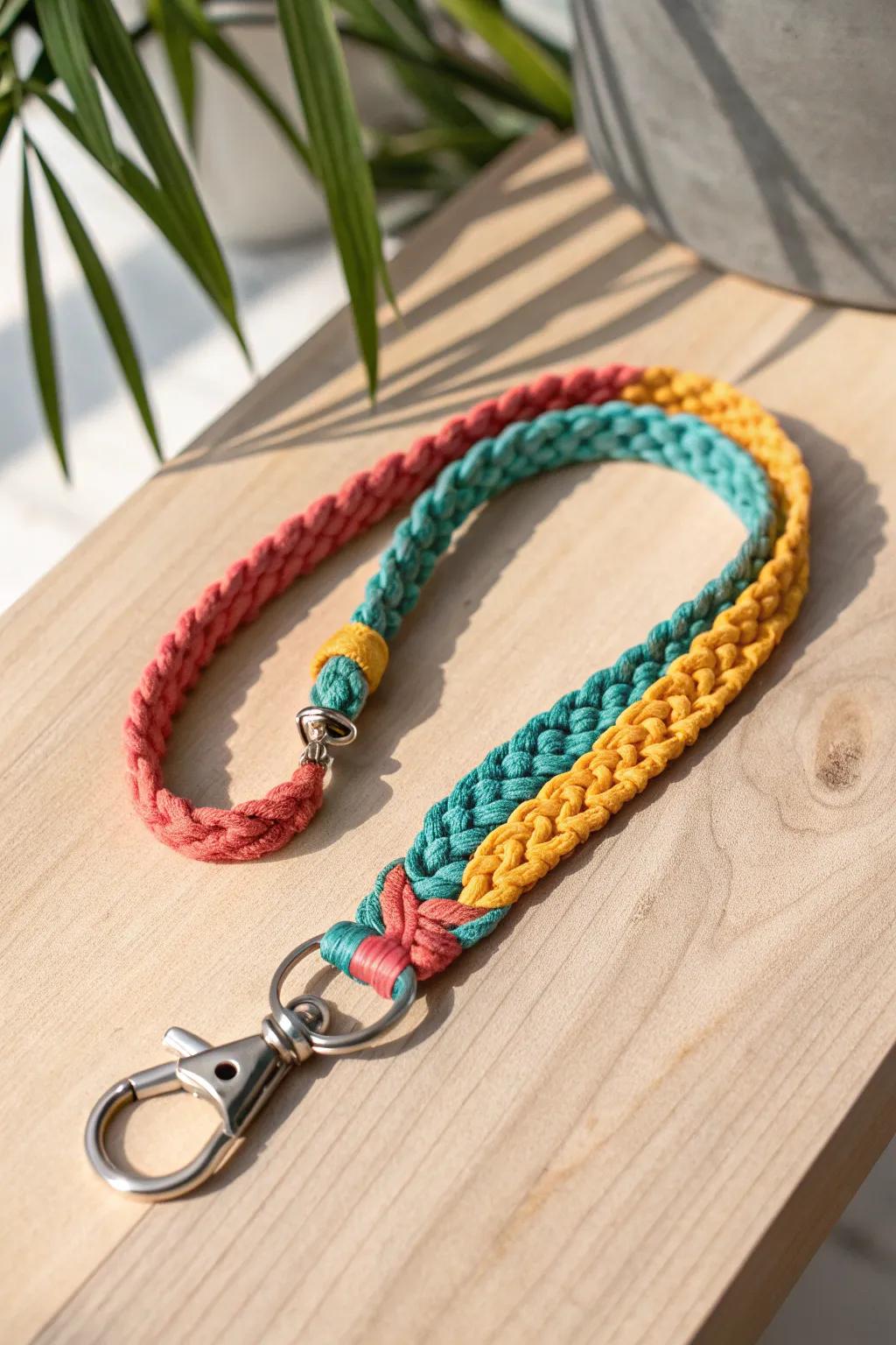 Crafted with Love: A Nostalgic Lanyard Keychain to Brighten Your Day