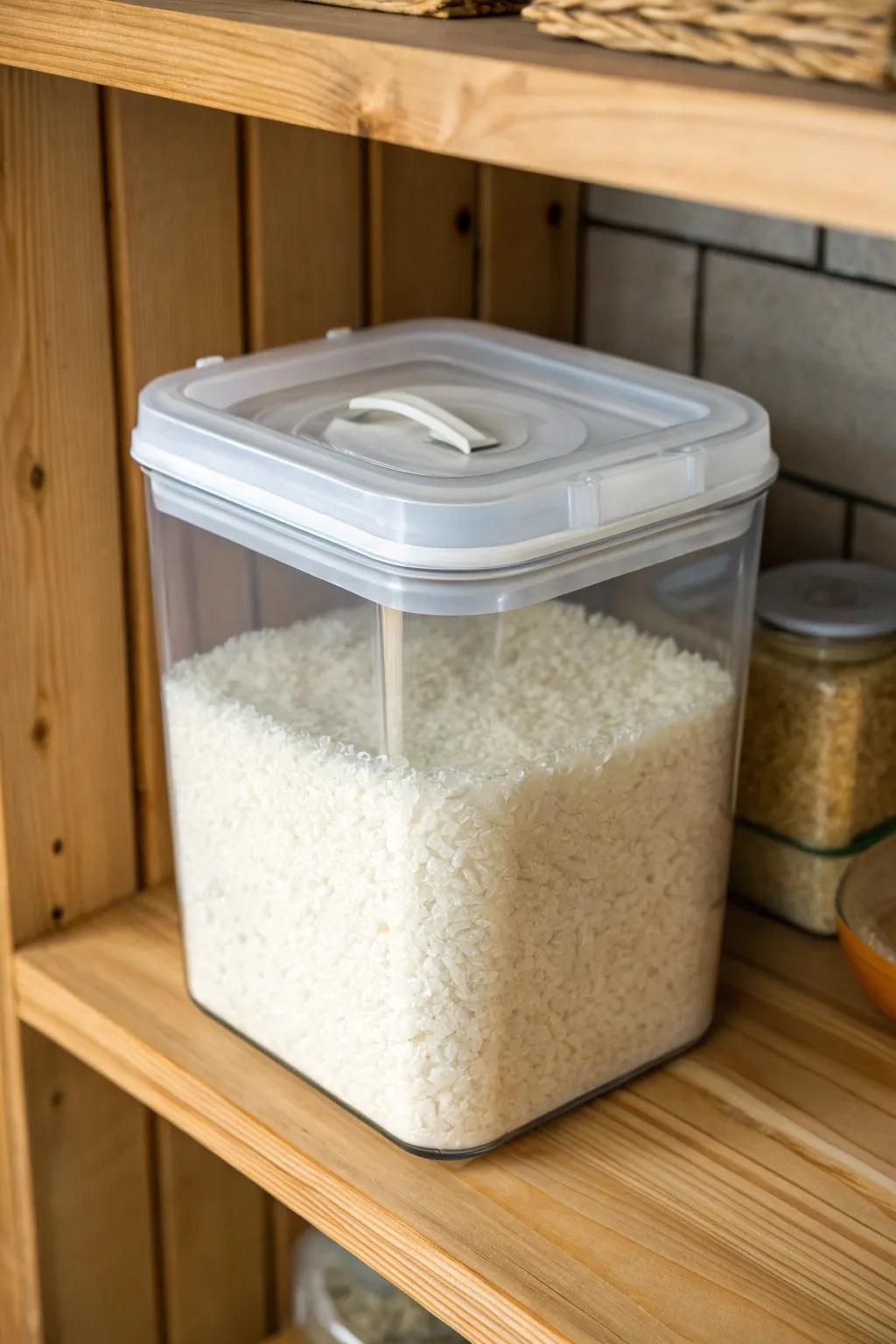 Airtight seals ensure freshness and protection against pests.