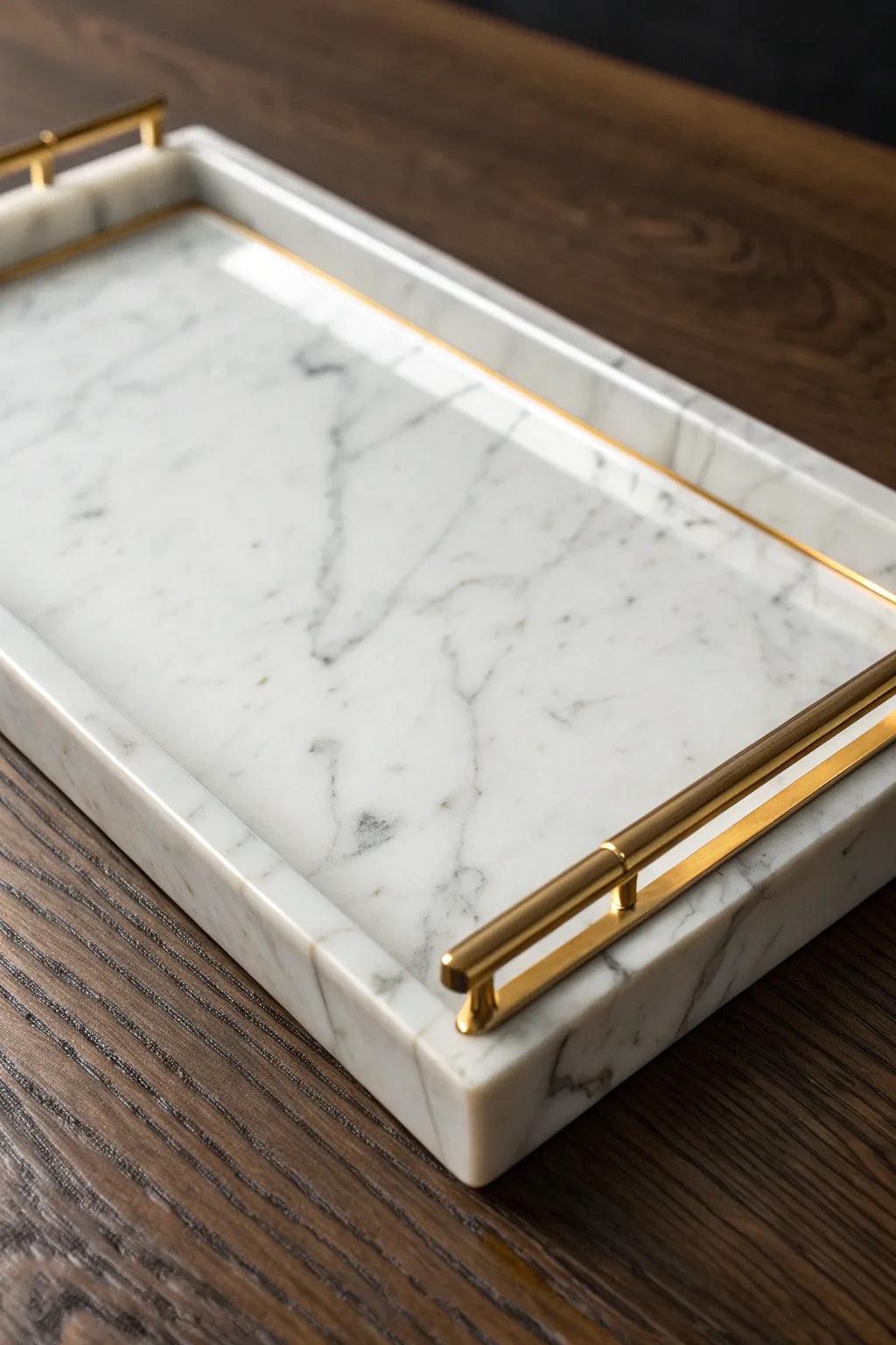 Elevate your space with a touch of marble sophistication.