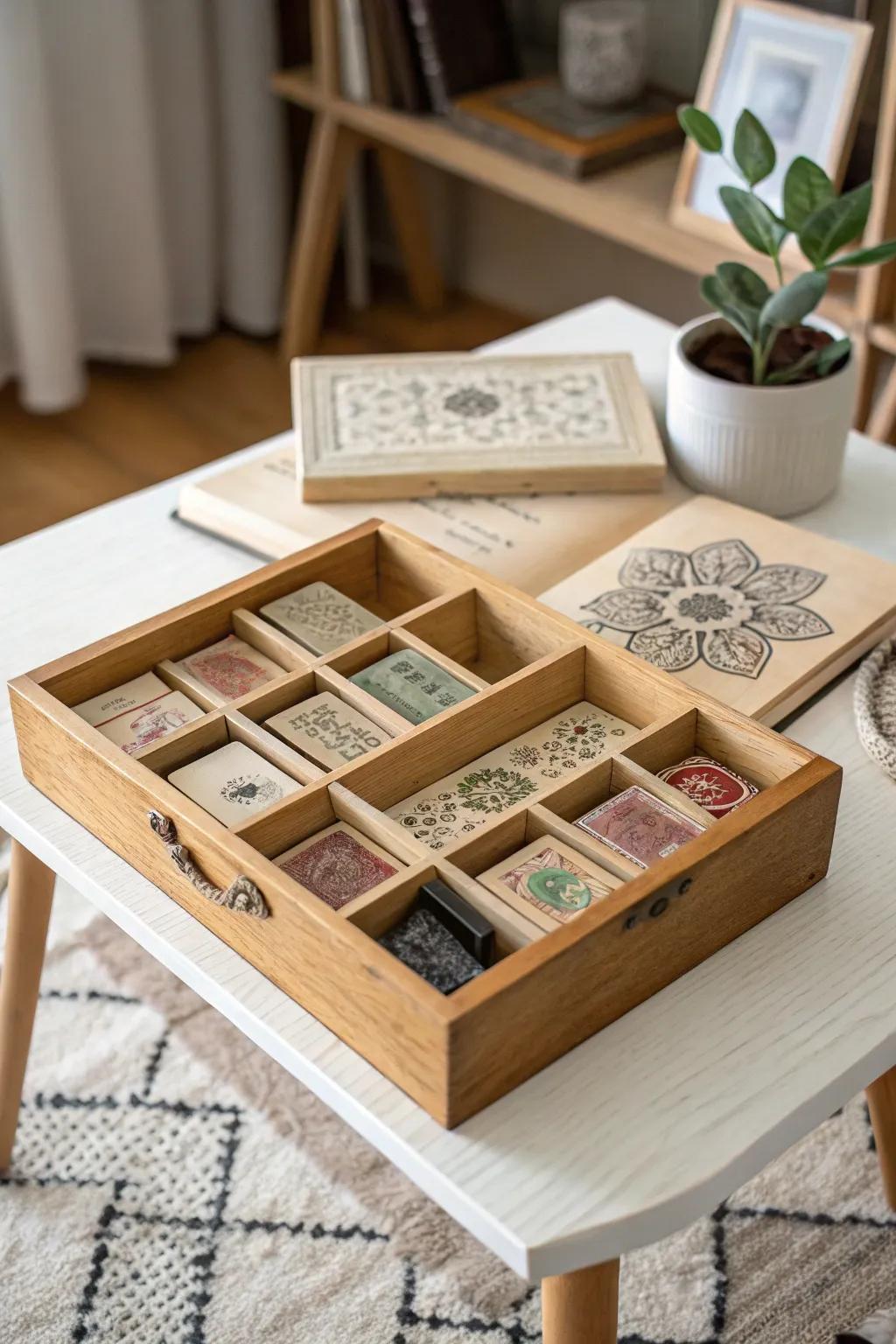 Transform your space with this charming DIY stamp organizer crafted from an old drawer. A perfect blend of Scandinavian minimalism and Boho charm!
