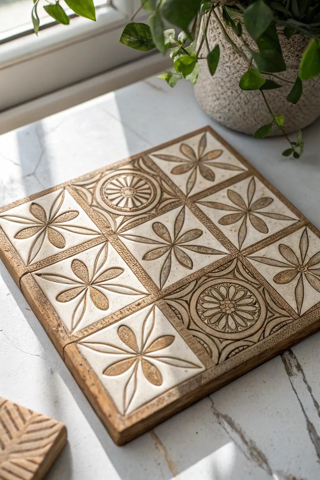 Unleash your creativity with DIY tessellation art that reflects your unique style. 🌿✨ #HandcraftedBeauty #MinimalistArt