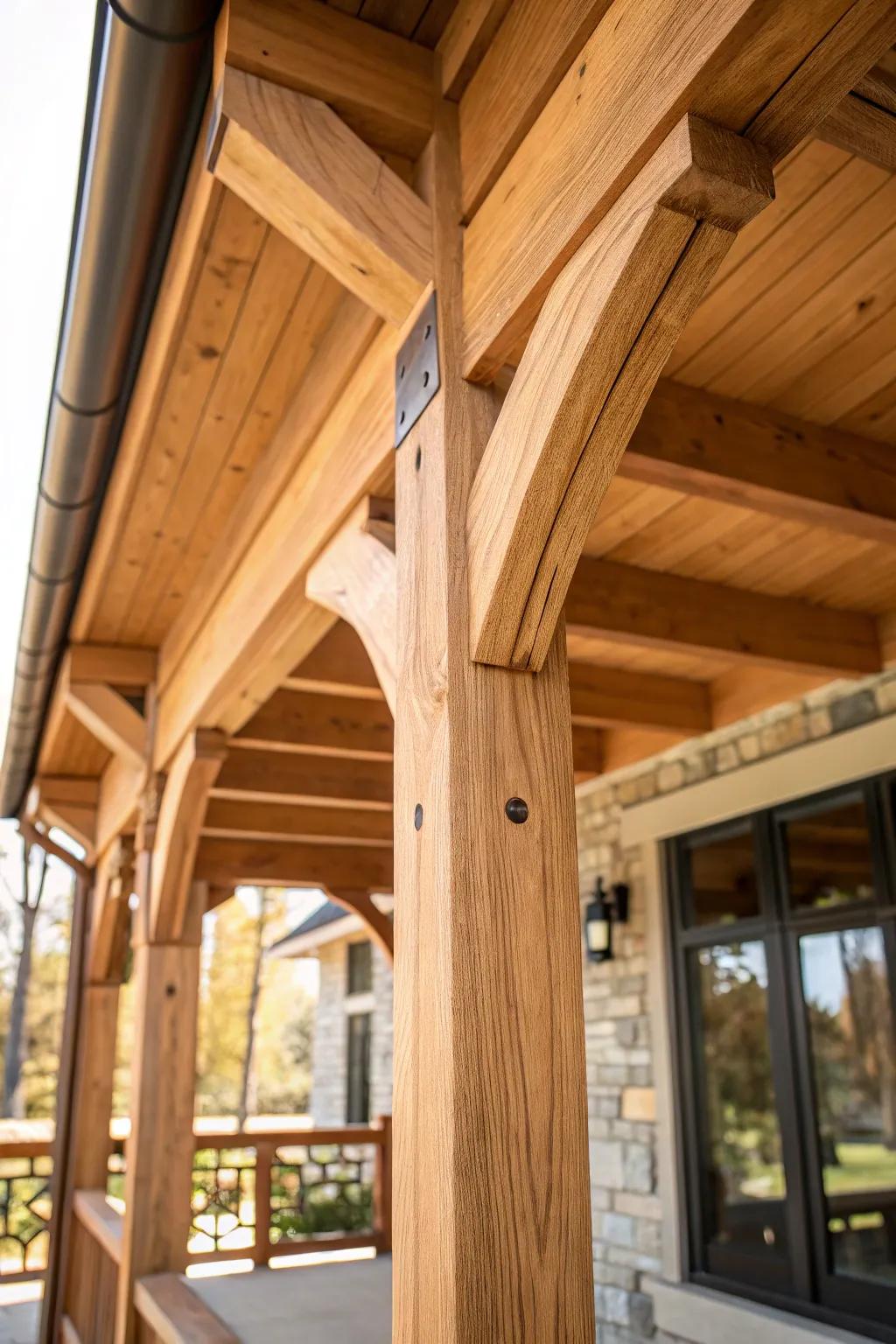 Admire the artistry of unique wood joinery—where craftsmanship meets design.