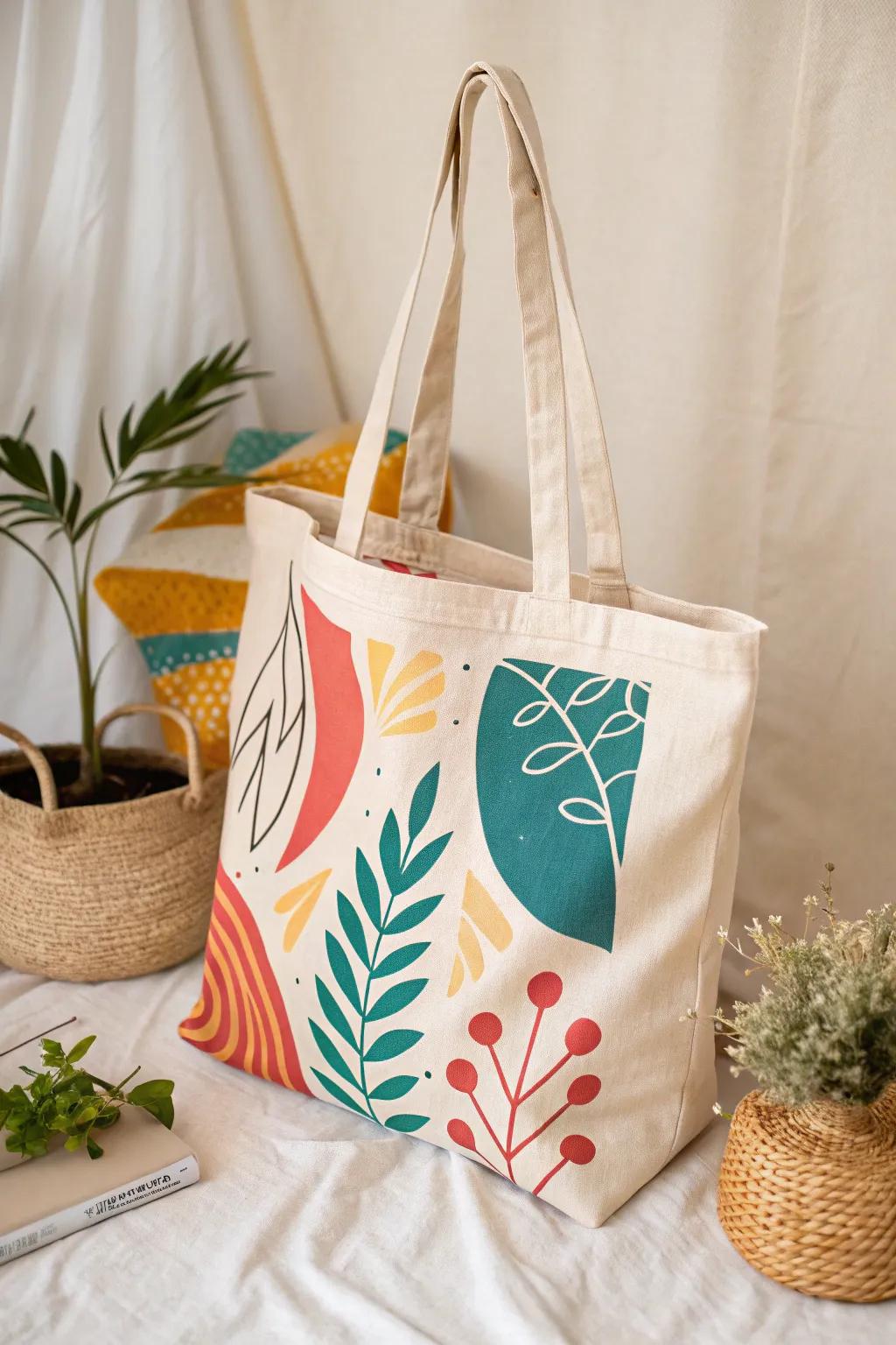 Stand out with bold graphics: where Scandinavian simplicity meets Boho vibrancy.
