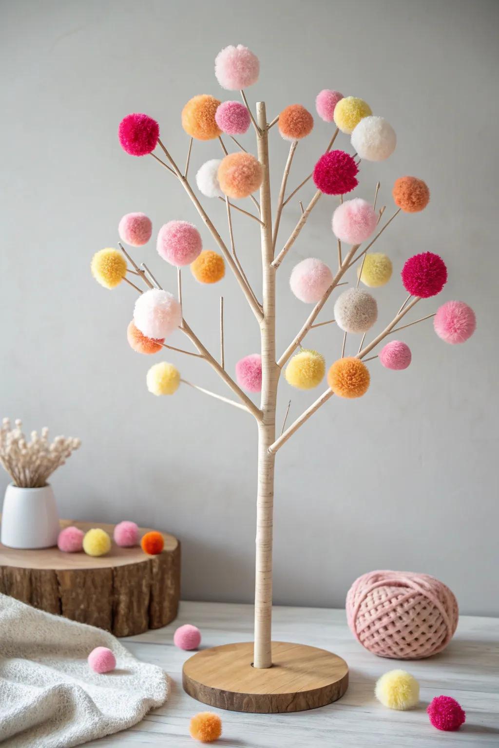 Bring a burst of color and creativity into your space with this charming Pom Pom Tree art idea—perfect for inspiring young minds!