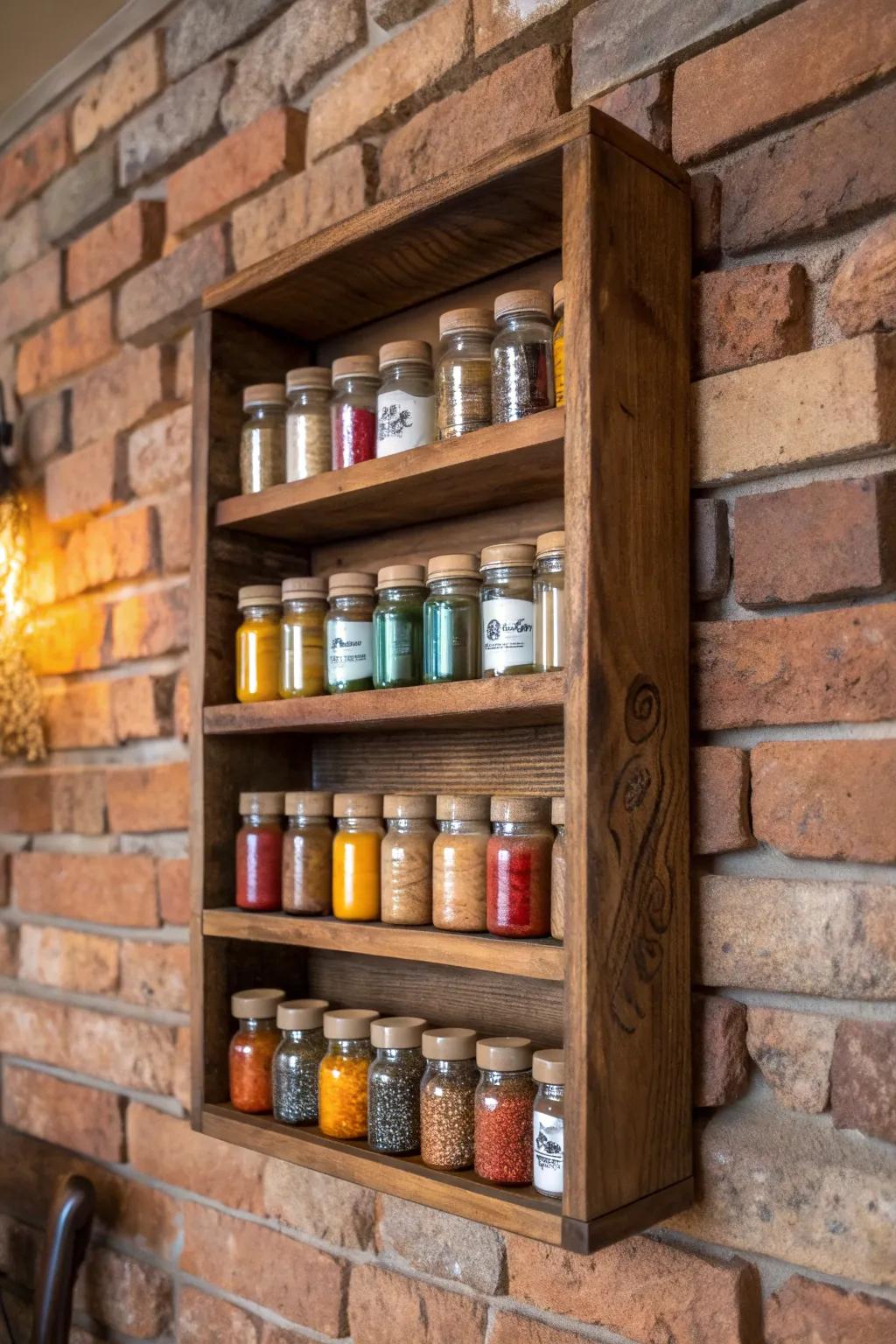 Elevate your space with the rustic charm of repurposed crate shelves.