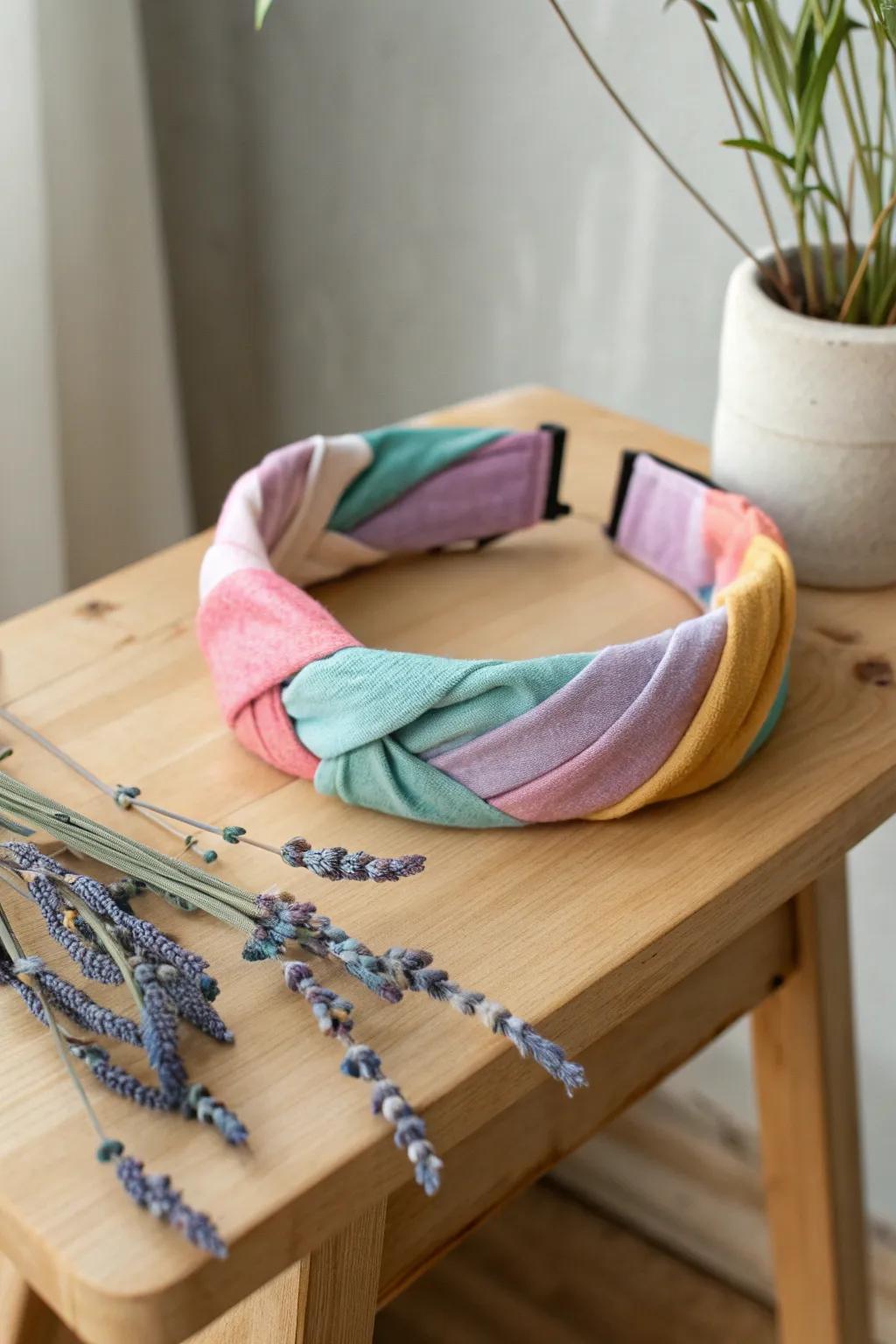 Transform your old t-shirts into a stylish headband that blends minimalist charm with a touch of Boho elegance.