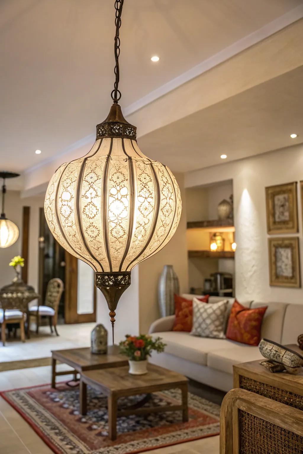 Unique light fixtures can define the character of your room.