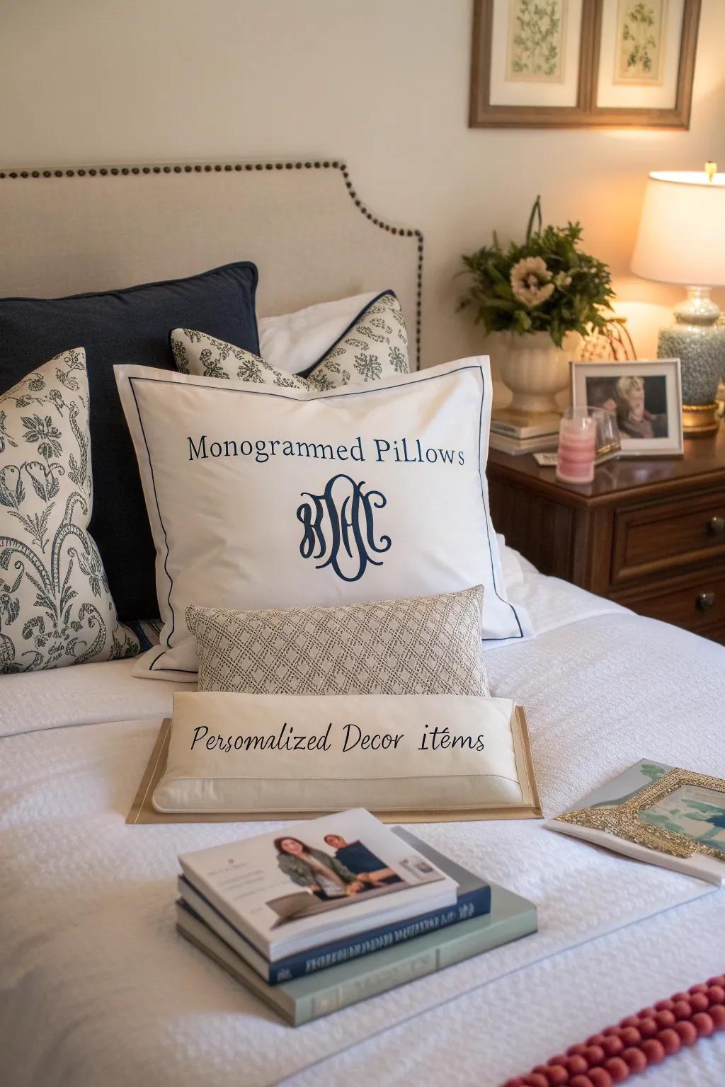 Personalized touches make the decor uniquely yours.