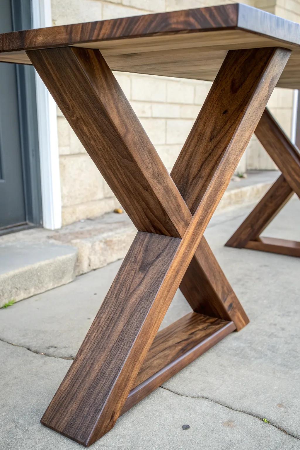 Elevate your space with the timeless elegance of X-shaped craftsmanship.
